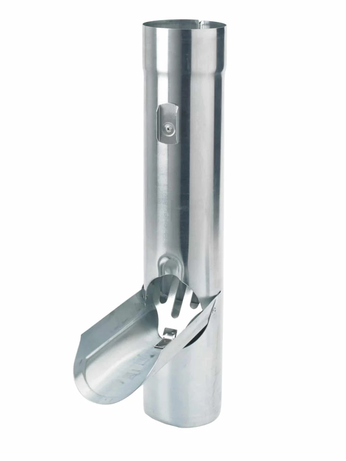 Regentonklep zink 100 mm met RVS-bladvanger | Rheinzink