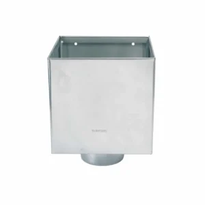 Vergaarbak zink 100 mm - Kubus 300x300 mm | Rheinzink - Afbeelding 1