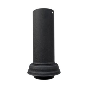 Montageschuifstuk 80mm/250mm hoog - P.10 zwart