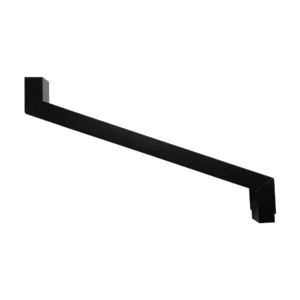 Sprongbocht alu 80x80 mm. set: 2 x bocht (+spie) - Ral-7021 fijnstructuur | Kallos - Afbeelding 1