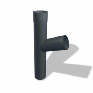 T-stuk 100mm zijaansluiting 100mm - antraciet