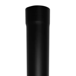 Aluminium regenpijp 80 mm dik rond - 1 meter - Ral-9005 fijnstructuur | Kallos - Afbeelding 1