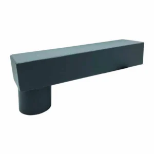 Stadsuitloop 60x80 mm rond 80 mm - P.10 antraciet | Prefa / Kallos - Afbeelding 1