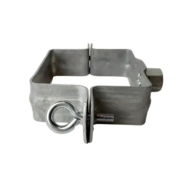 Scharnierpijpbeugel gegalv. 80x80mm M10 - Afbeelding 2