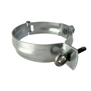 Zinken scharnierpijpbeugel 100mm met moer M10