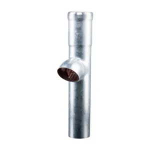 Stalen regenpijp bladscheider (ondereind) 80 mm L=500 mm lang - Loromeij | Loromeij - Afbeelding 1