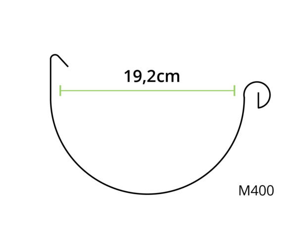 Mastgoot zink M400 3 meter 0.70mm - Nedzink - Afbeelding 2