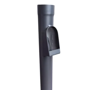 Aluminium bladafscheider 80 mm - Ral-7021 fijnstructuur | Kallos - Afbeelding 1