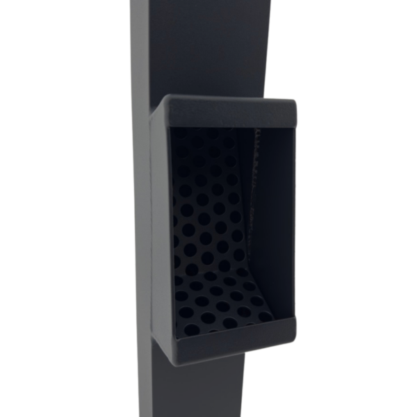 Aluminium bladafscheider 80x80 mm - Ral-7021 fijnstructuur | Kallos - Afbeelding 2