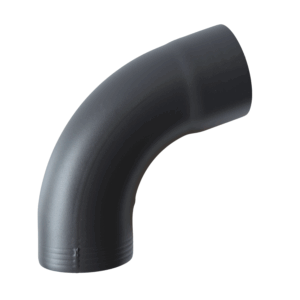 Aluminium regenpijp bocht 80mm 72gr - RAL 7021 fijnstructuur