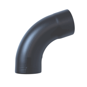 Aluminium bocht 80mm 85gr - Ral-7021 fijnstructuur