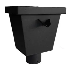 Aluminium vergaarbak junior rond 80 mm - Ral-9005 fijnstructuur | Kallos