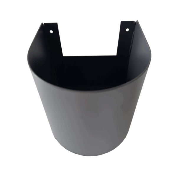 Aluminium regenpijp vergaarbak mini 80mm rond - RAL 7021 fijnstructuur - Afbeelding 3