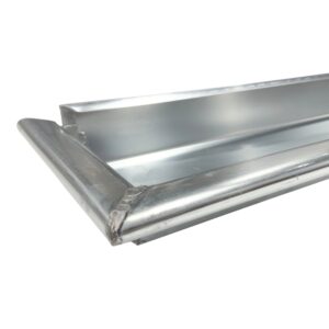 Bakgoot zink B37 3 meter 0.80mm incl. gesoldeerd kopschot
