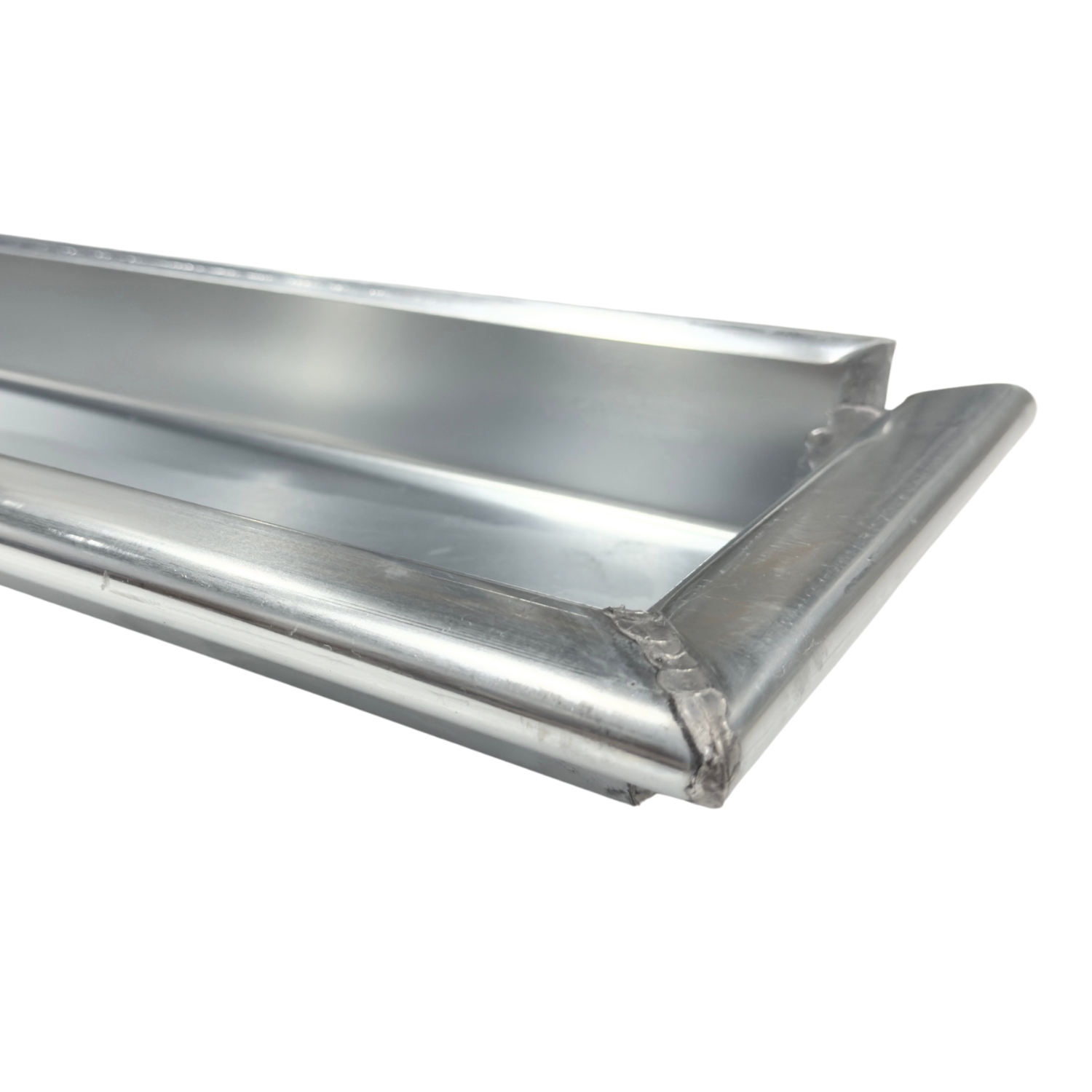 Bakgoot zink B37 3 meter 0.80mm incl. gesoldeerd kopschot