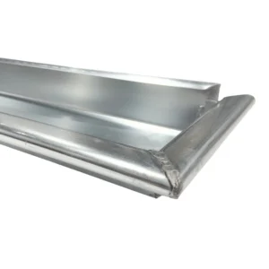 Bakgoot zink B44 3 meter 0.80mm incl. gesoldeerd kopschot - Afbeelding 2