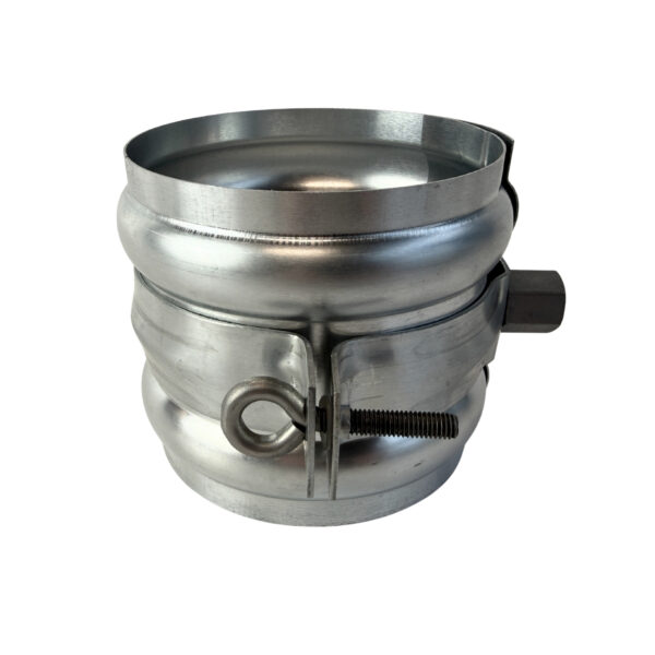 Zinken scharnierpijpbeugel 100mm met moer M10 + wrong - Afbeelding 2