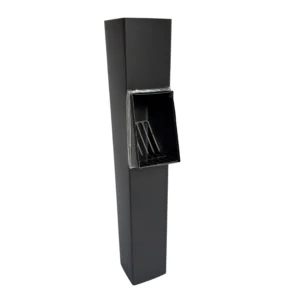 Bladafscheider zink 80x80 mm vierkant - Noir | Nedzink - Afbeelding 1
