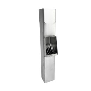 Bladafscheider zink 80x80 mm