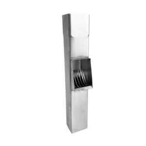 Bladafscheider zink 80x80 mm | Nedzink - Afbeelding 1
