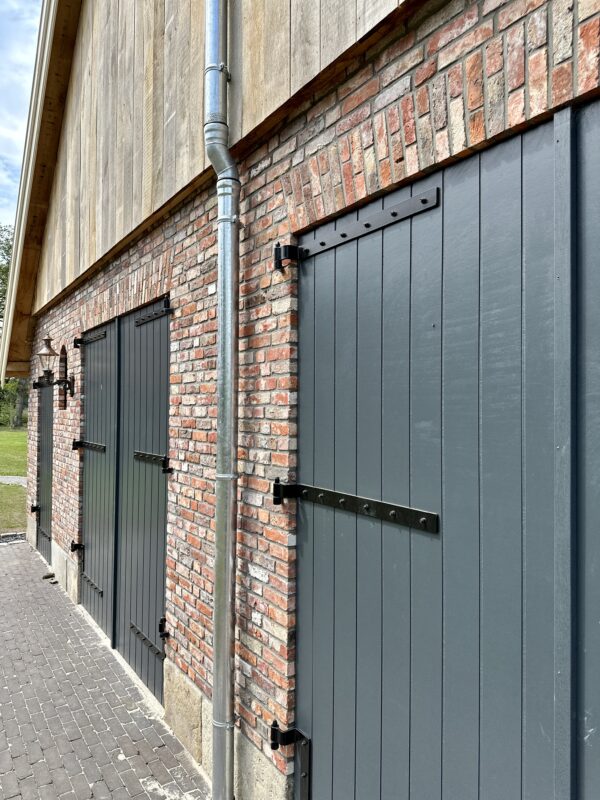 Stalen regenpijp (ondereind) 80x500mm - Loromeij - Afbeelding 3