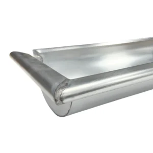 Mastgoot zink M37 3 meter 0.80mm incl. gesoldeerd kopschot - Afbeelding 1