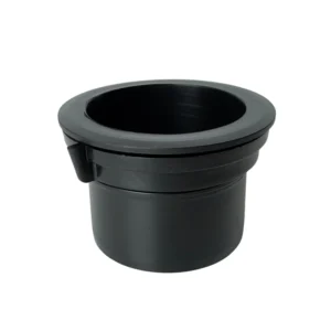 Kunststof tapeind zwart 80 mm met wartel - Afbeelding 1
