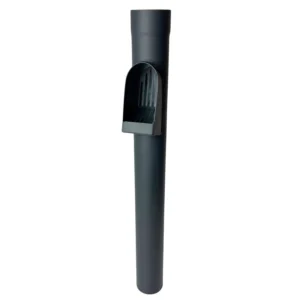 Aluminium regenpijp bladafscheider 80 mm rond - P.10 antraciet | Prefa / Kallos - Afbeelding 1
