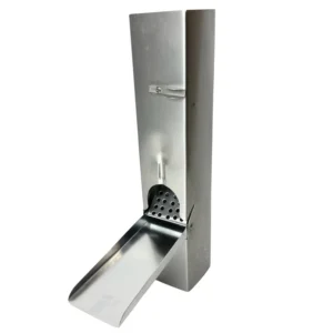 Regentonklep zink 80x80 mm met bladvanger | Grömo - Afbeelding 1