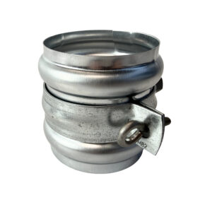 Scharnierpijpbeugel gegalv. 82mm met moer M8/M10 + wrong