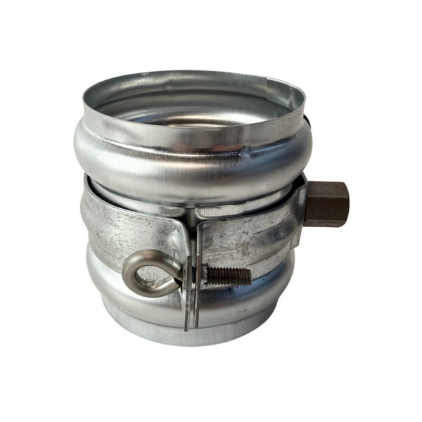 Scharnierpijpbeugel gegalv. 82mm met moer M8/M10 + wrong - Afbeelding 2