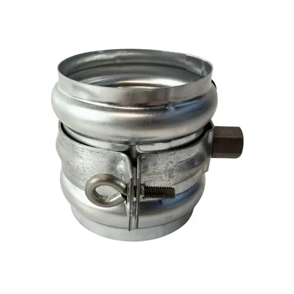 Scharnierpijpbeugel gegalv. 82mm met moer M8/M10 + wrong - Afbeelding 2