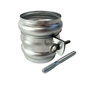 Zinken scharnierpijpbeugel 80mm M10 + wrong - Afbeelding 5