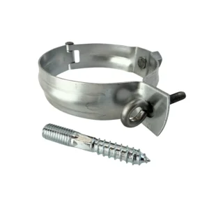 Zinken scharnierpijpbeugel 100mm met moer M10 - Afbeelding 4