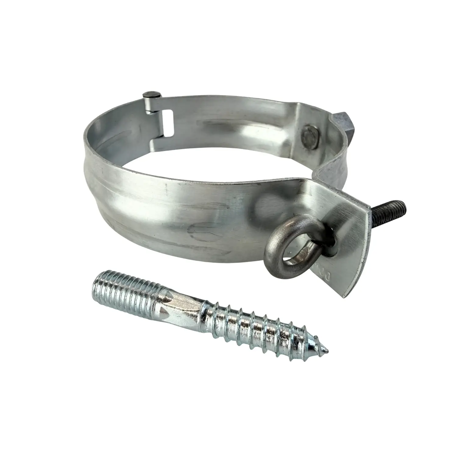 Zinken scharnierpijpbeugel 100mm met moer M10