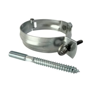 Zinken scharnierpijpbeugel 100mm met moer M10 - Afbeelding 5