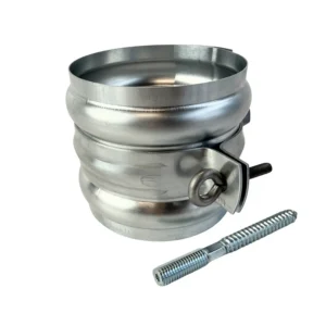 Zinken scharnierpijpbeugel 100mm met moer M10 + wrong - Afbeelding 5