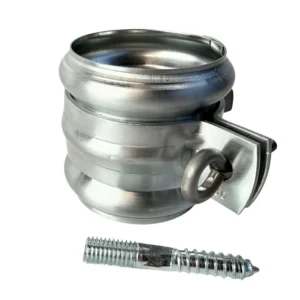 Zinken scharnierpijpbeugel 60mm M10 + wrong - Afbeelding 3