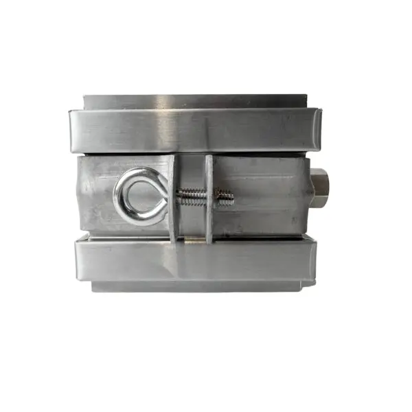 Scharnierpijpbeugel gegalv. 80x80mm M10 + wrong - Afbeelding 2