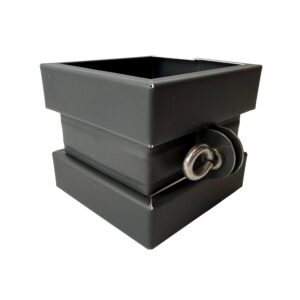 Scharnierpijpbeugel zink 80x80mm M10 – Noir + wrong