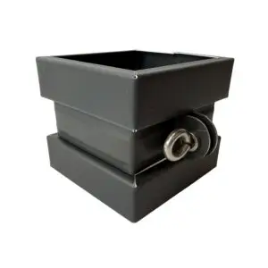 Scharnierpijpbeugel zink 80x80mm M10 – Noir + wrong