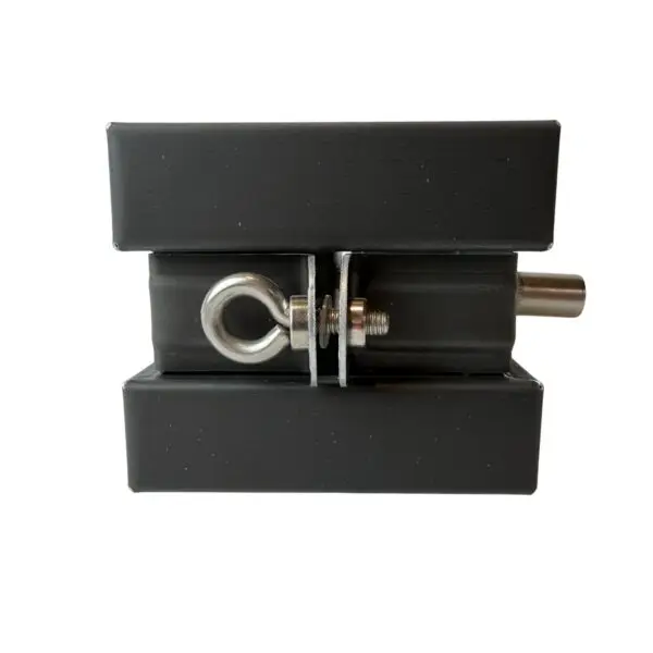 Scharnierpijpbeugel zink 80x80mm M10 – Noir + wrong - Afbeelding 2