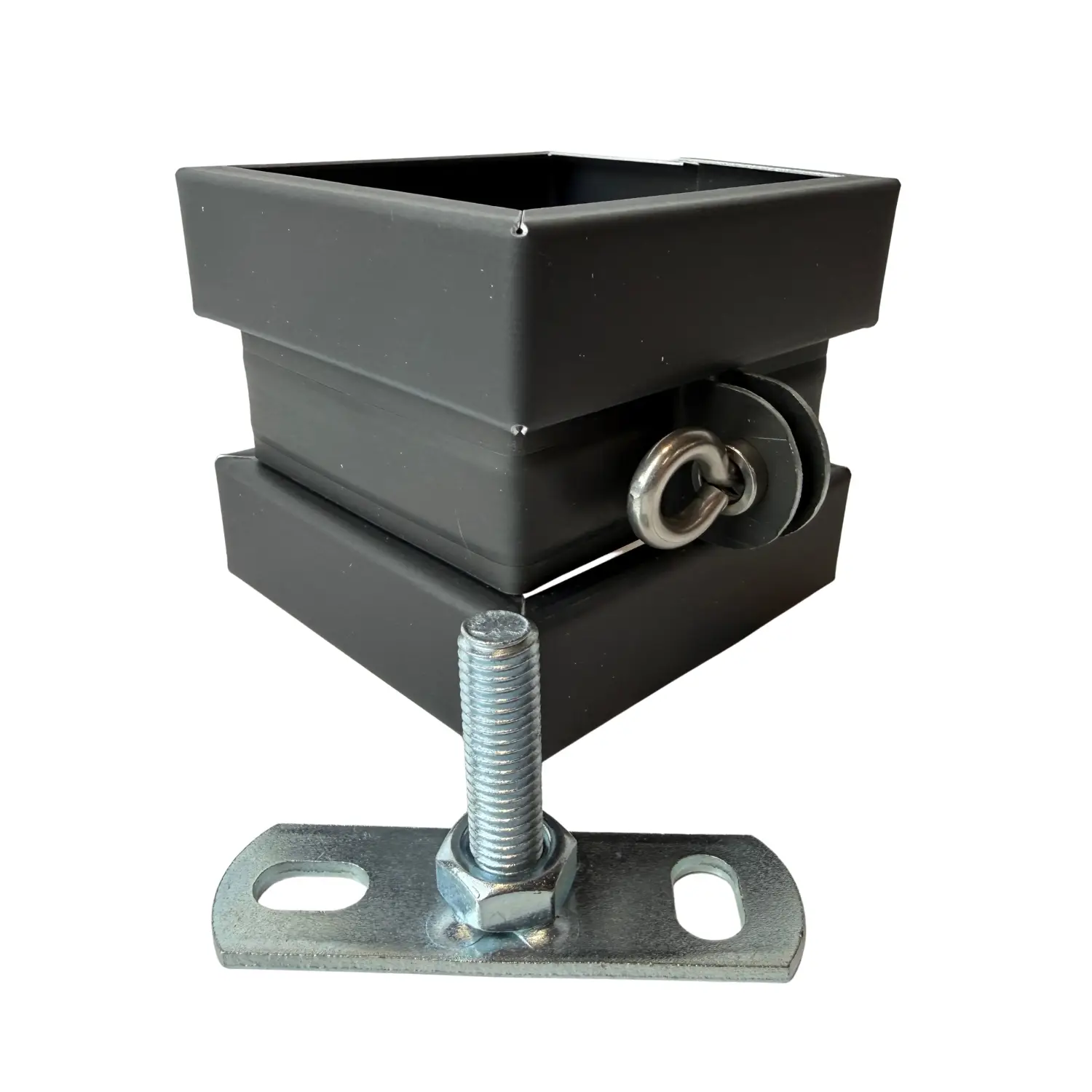 Scharnierpijpbeugel zink 80x80mm M10 – Noir + wrong