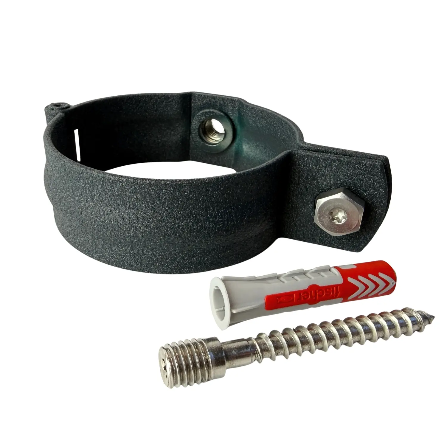Scharnierbeugel SET M10 80mm - antraciet