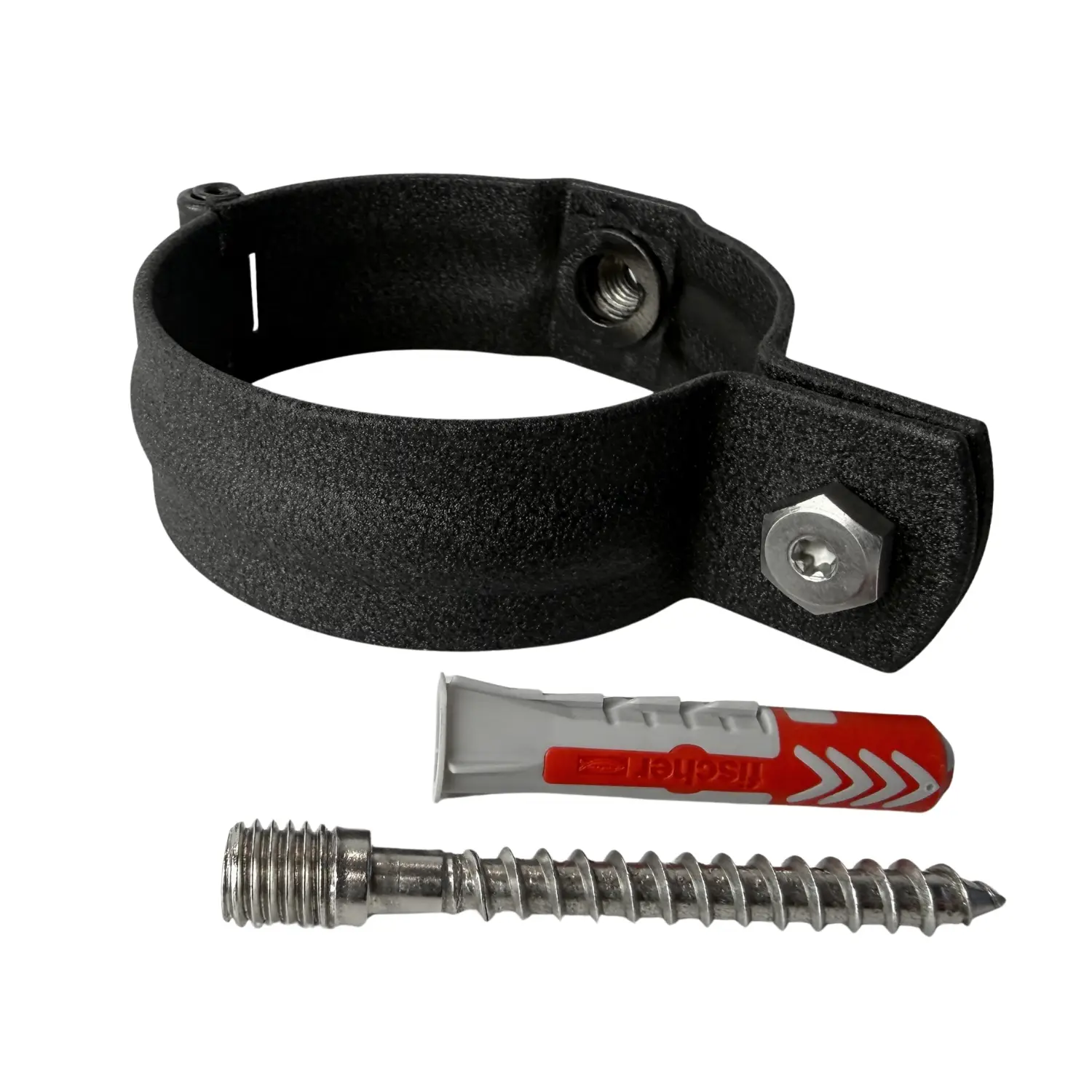 Scharnierbeugel SET M10 80mm - P.10 zwart