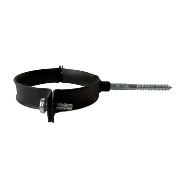 Beugel aluminium 80 mm M8 Ral-9005 fijnstructuur + Schroef Gegalv. M8x80 mm + Plug - Afbeelding 2