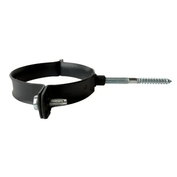 Beugel aluminium 80 mm M8 Ral-7021 fijnstructuur + Schroef Gegalv. M8x80 mm + Plug - Afbeelding 2