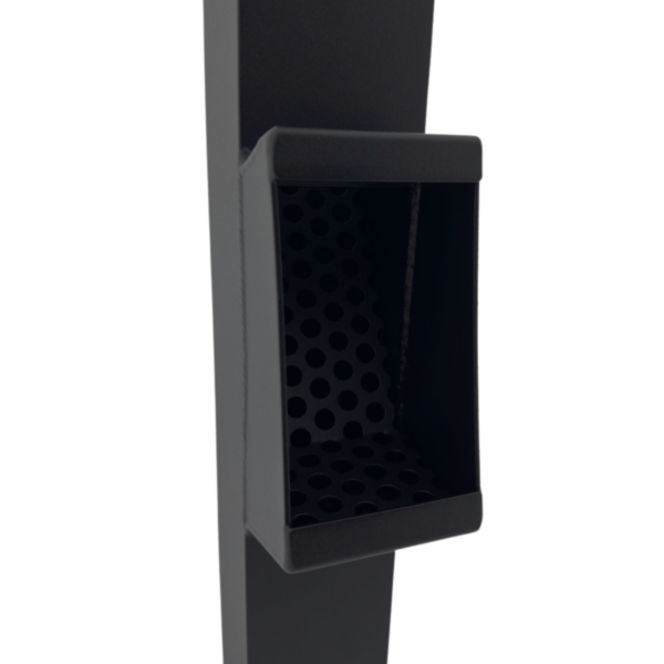 Aluminium bladafscheider 80x80 mm - Ral-9005 fijnstructuur | Kallos - Afbeelding 2