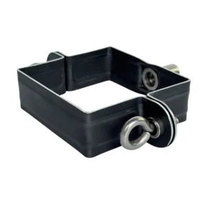 Scharnierpijpbeugel zink 80x80mm M10 – Noir - Afbeelding 1