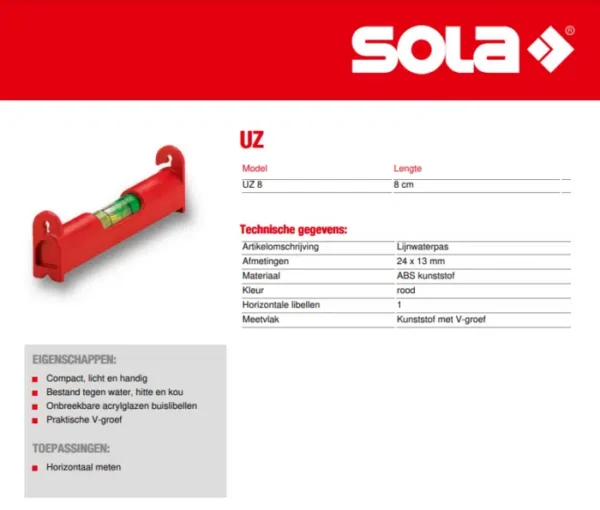SOLA Lijnwaterpas - Afbeelding 2